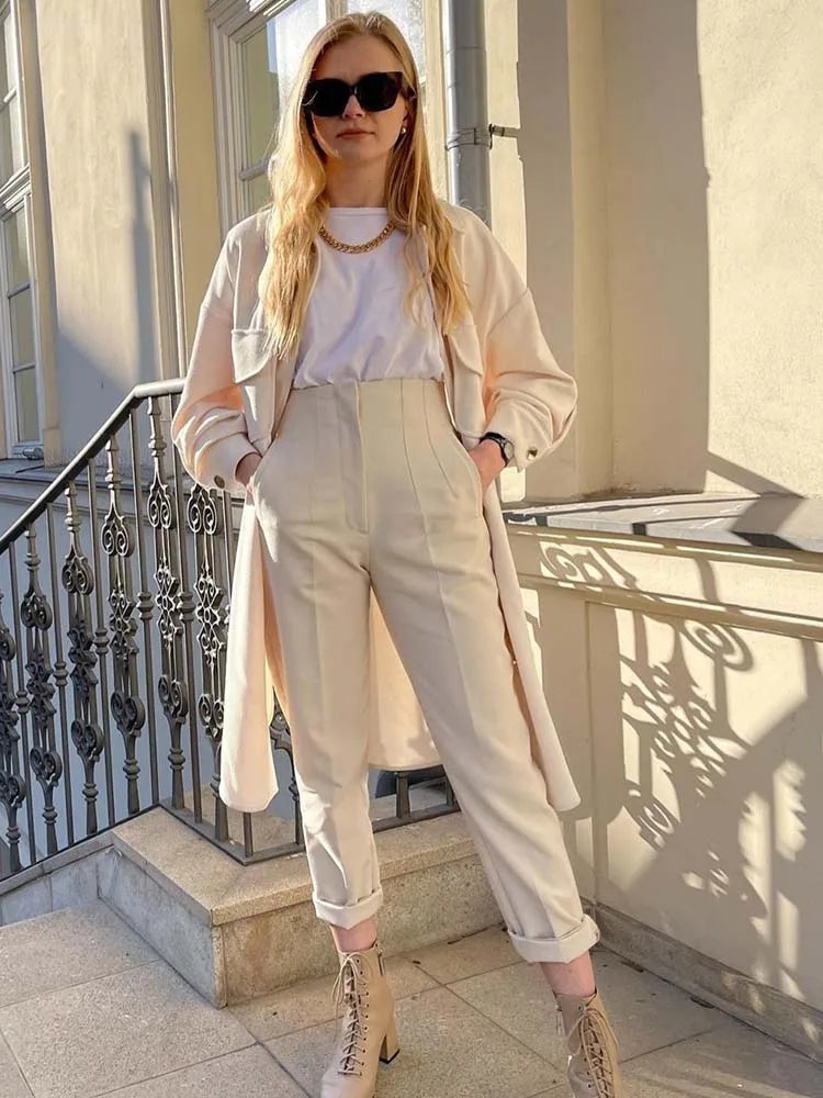 Maria's Pencil High-waist Pants