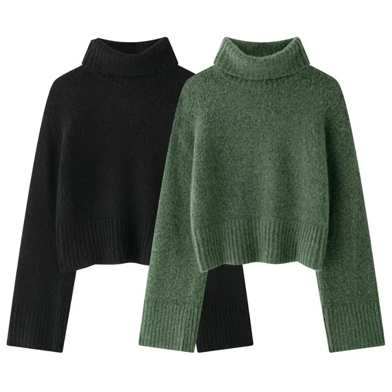 Karen's Pullover Sweater, Turtleneck, Knitted, Winter, Trendy, Stylish, Long sleeves Jumper