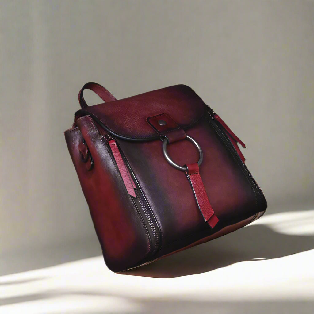 Charlie's Retro, Vintage, Genuine Leather, Trendy, Stylish, Handmade, backpack Bag