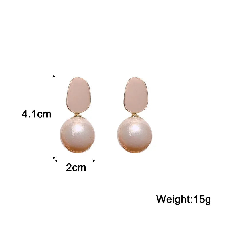 Gift, Stylish, Trendy, Elegant, Alloy, Pearl Earrings