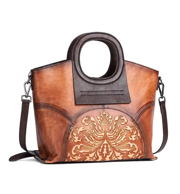 Vienna's Retro, Vintage, Genuine Leather, Trendy, Stylish, Handmade, Shoulder Bag