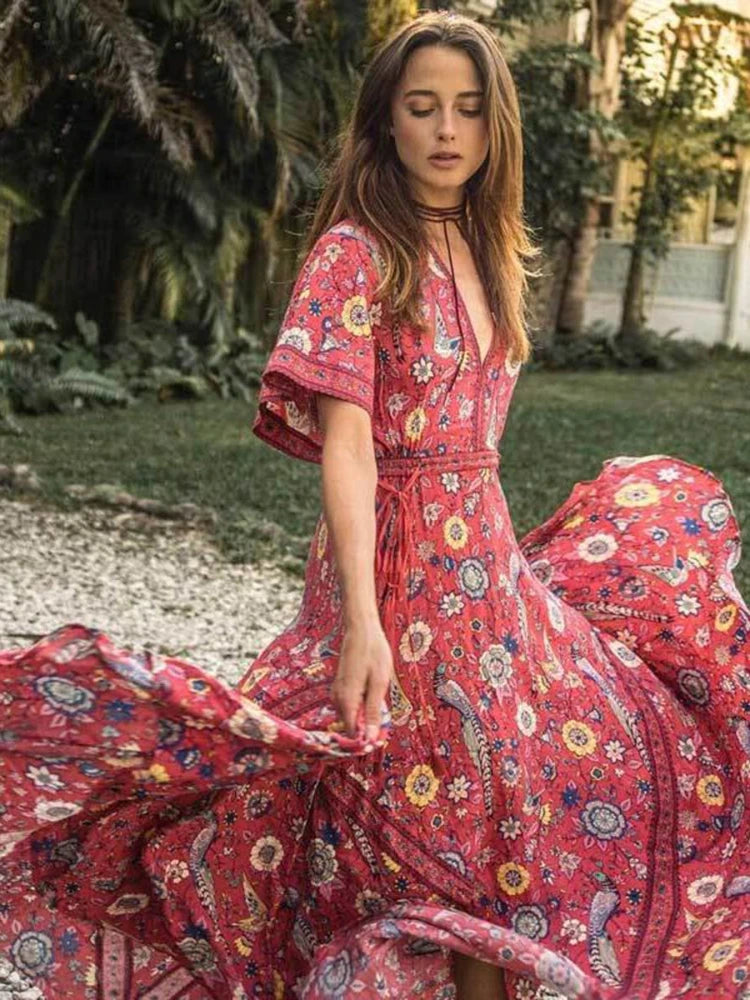 Margaret's maxi boho dress