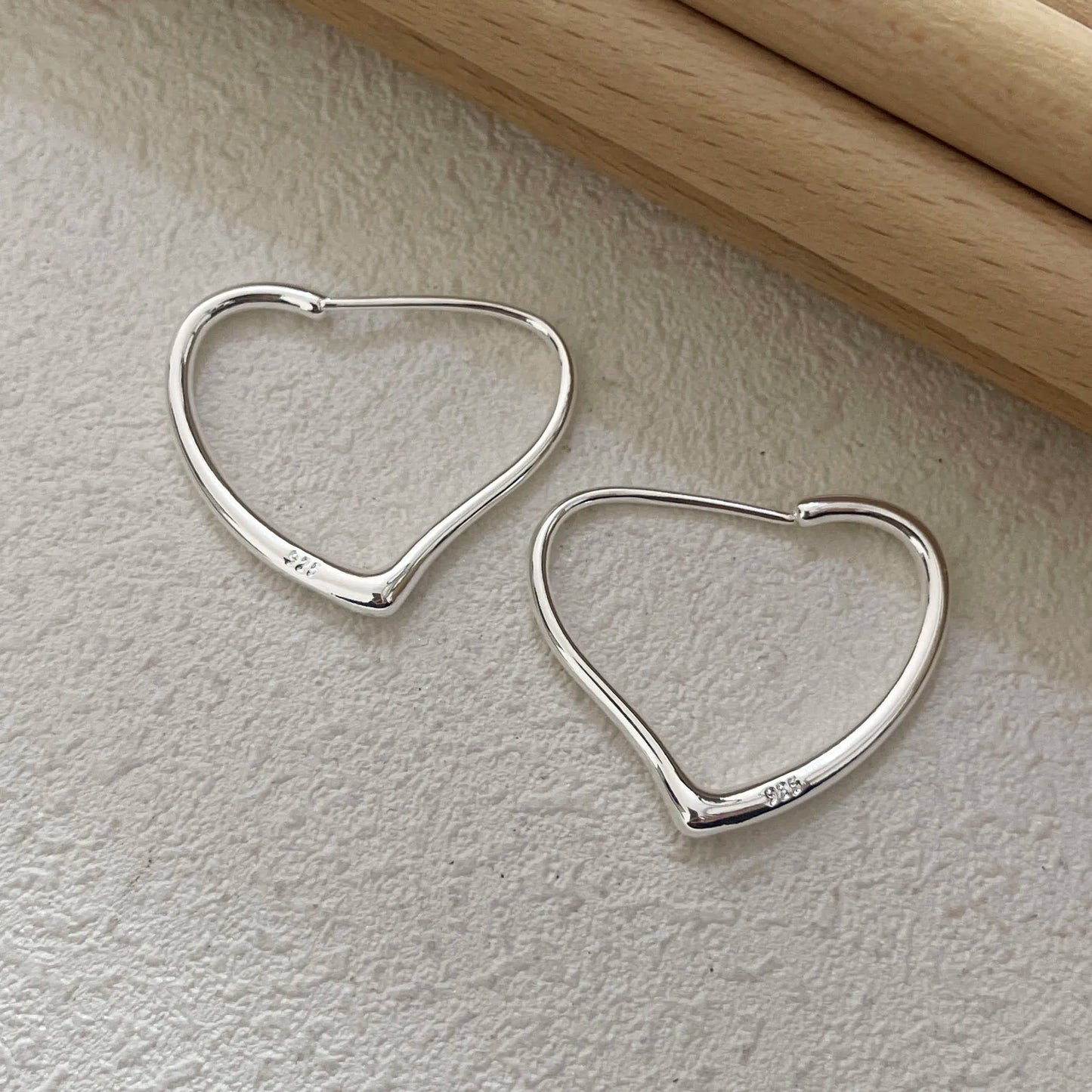 Hind's 925 Sterling Silver, Trendy Simple, Hooped Earring