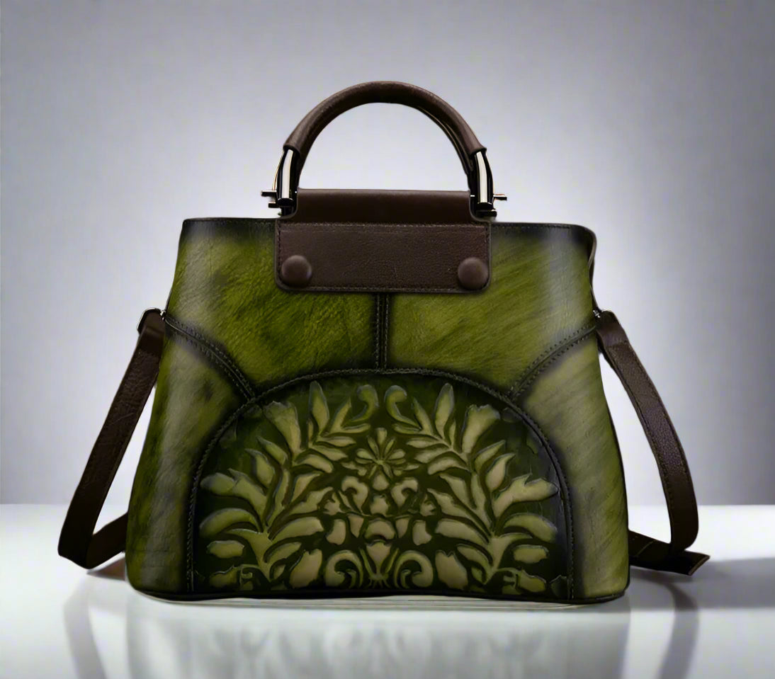 Helen's Retro, Vintage, Genuine Leather, Trendy, Stylish, Handmade, Shoulder Bag