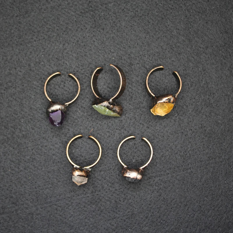 Nina's Quartz Metal Rings