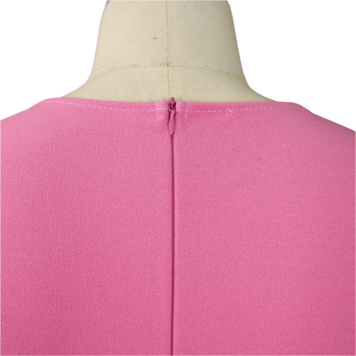 Liz's Plus size, stylish, trendy, Pleated, Temperament, V-Neck, Midi, Office Dress