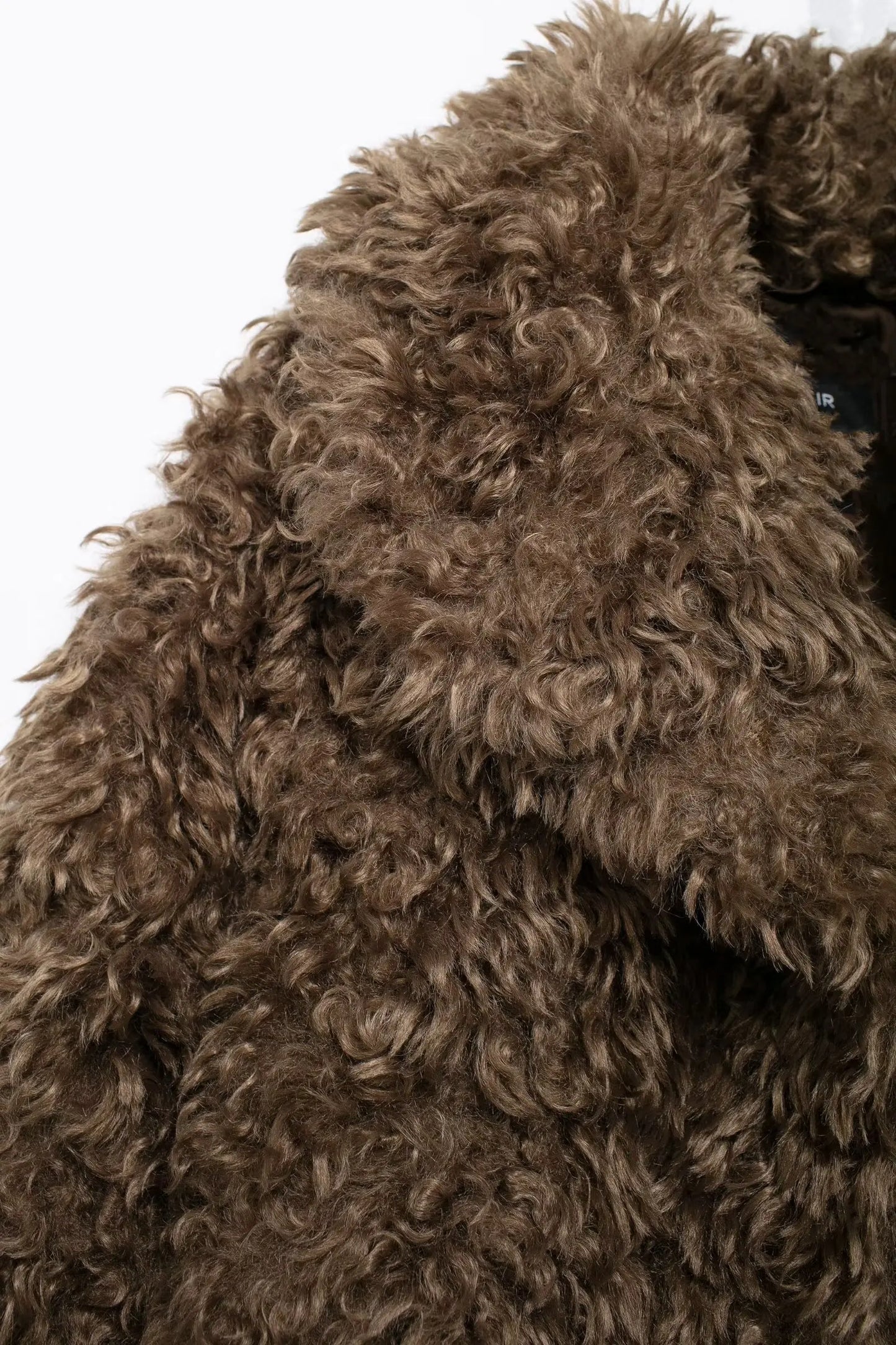 Liza's Winter Teddy Shaggy Faux Fur Long Sleeve short coat