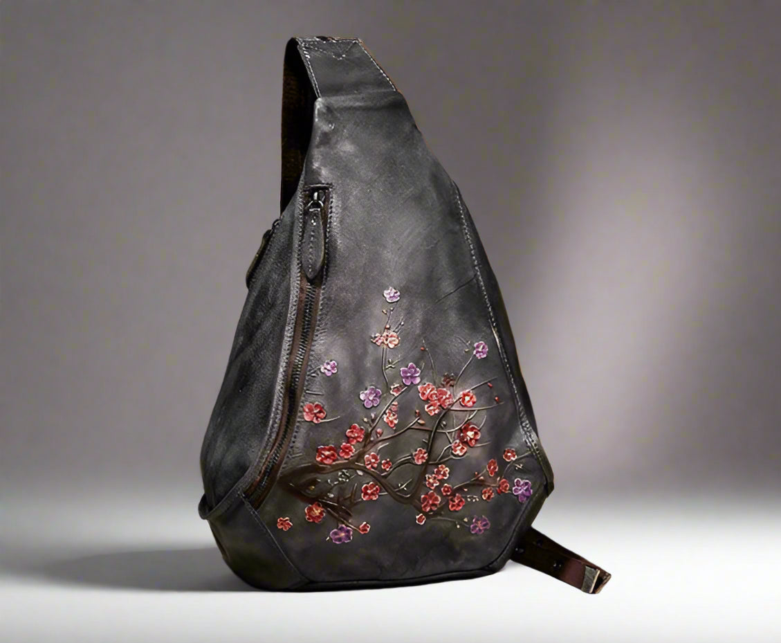 Noha's Retro, Vintage, Genuine Leather, Trendy, Stylish, Handmade, Shoulder Bag