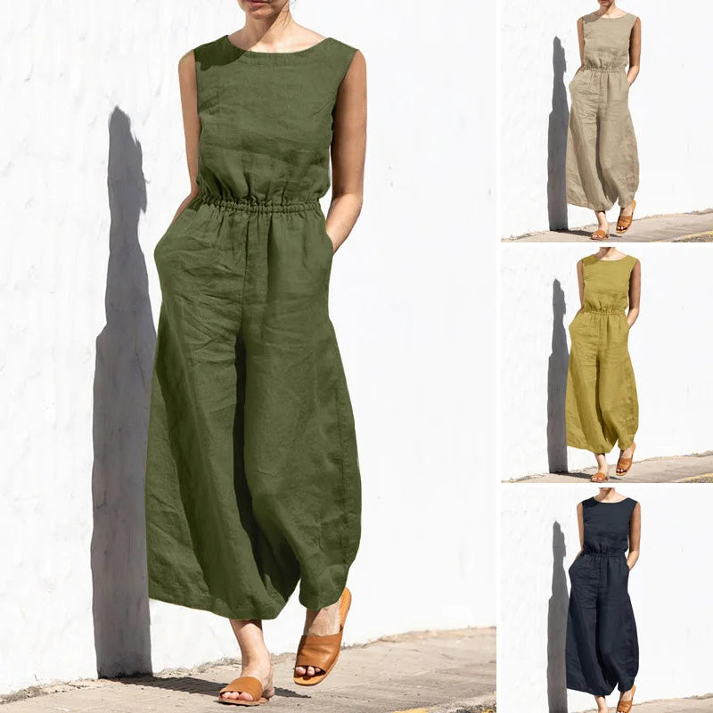 Elanor's linen casual jumpsuit