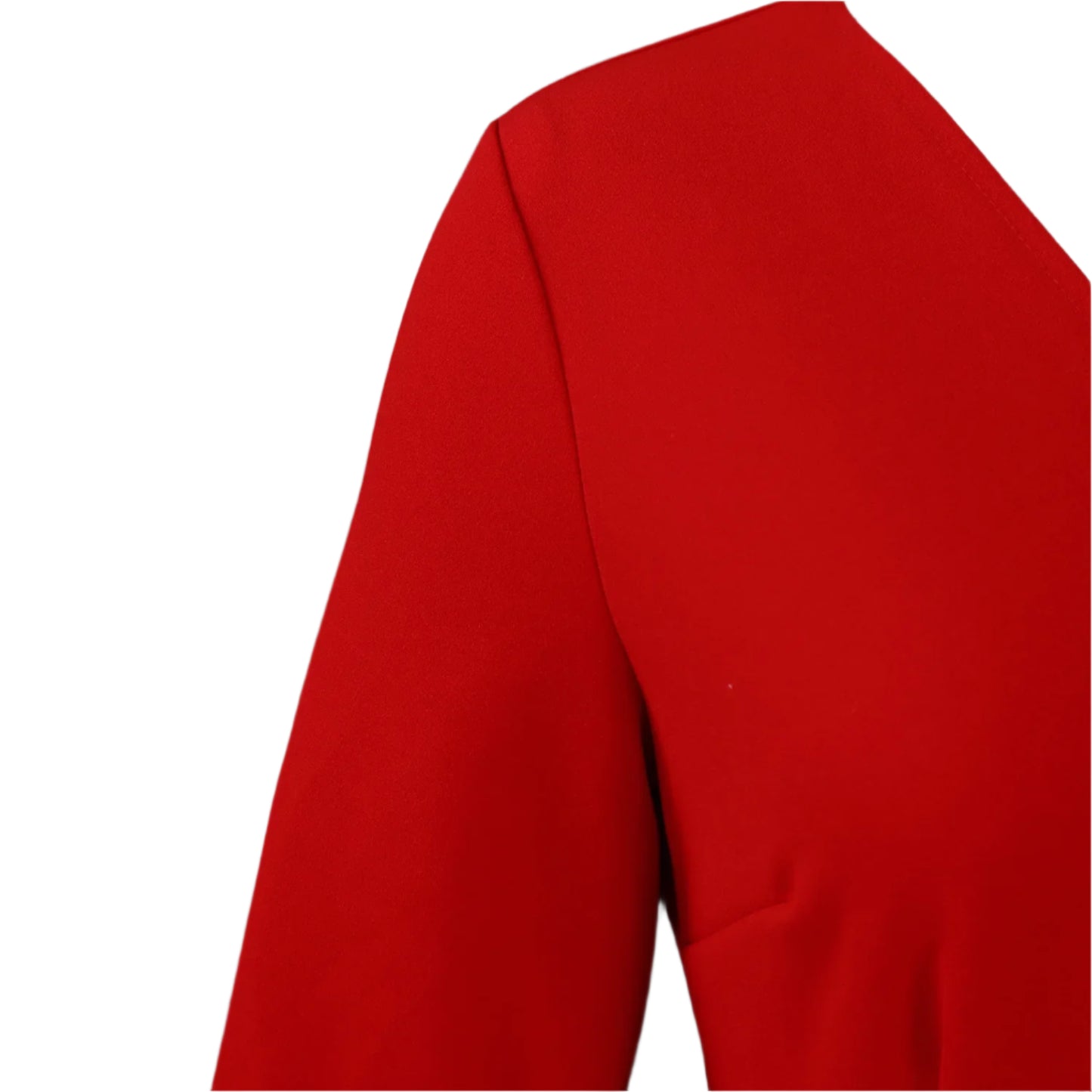 Liz's Plus size, stylish, trendy, Pleated, Temperament, V-Neck, Midi, Office Dress