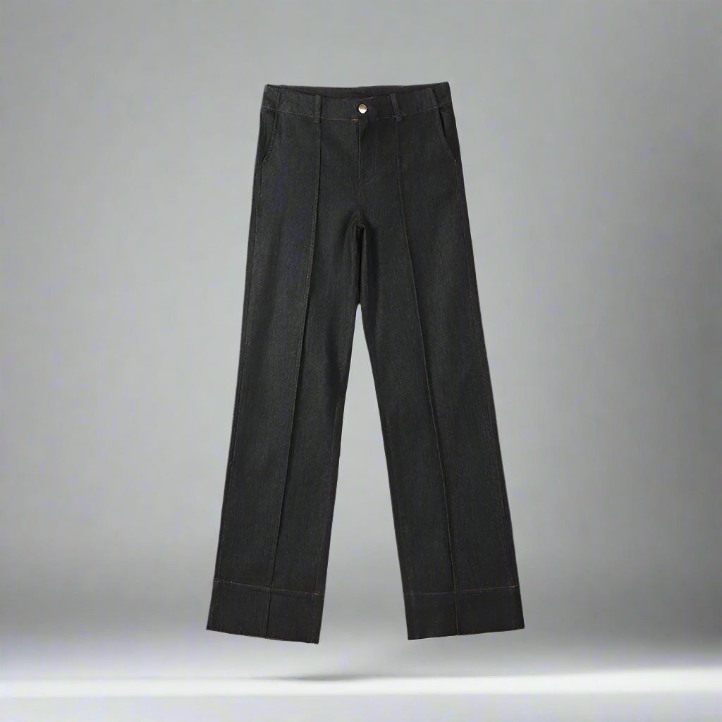 Jackie's Vintage, Trendy, Stylish, Single Breasted, Wide Legs, Casual, Denim Outfits