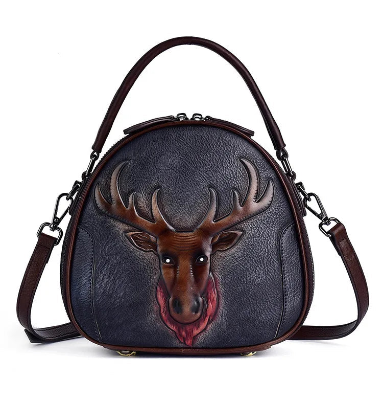 Merry's Retro, Vintage, Genuine Leather, Trendy, Stylish, Handmade, Small, Shoulder Bag