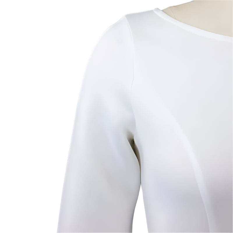 Deborah's Stylish, Formal, Trendy, A-Line, Classy, Sleeves, Belted, Midi, Office Dress