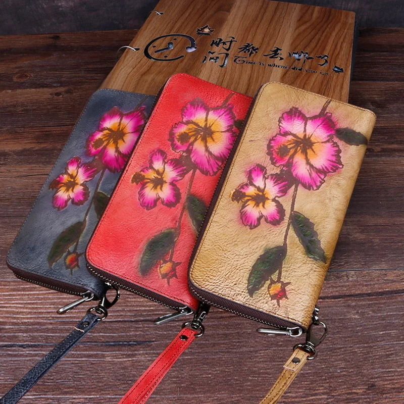 Whitney's Retro, Vintage, Genuine Leather, Trendy, Stylish, Unisex, Wallet