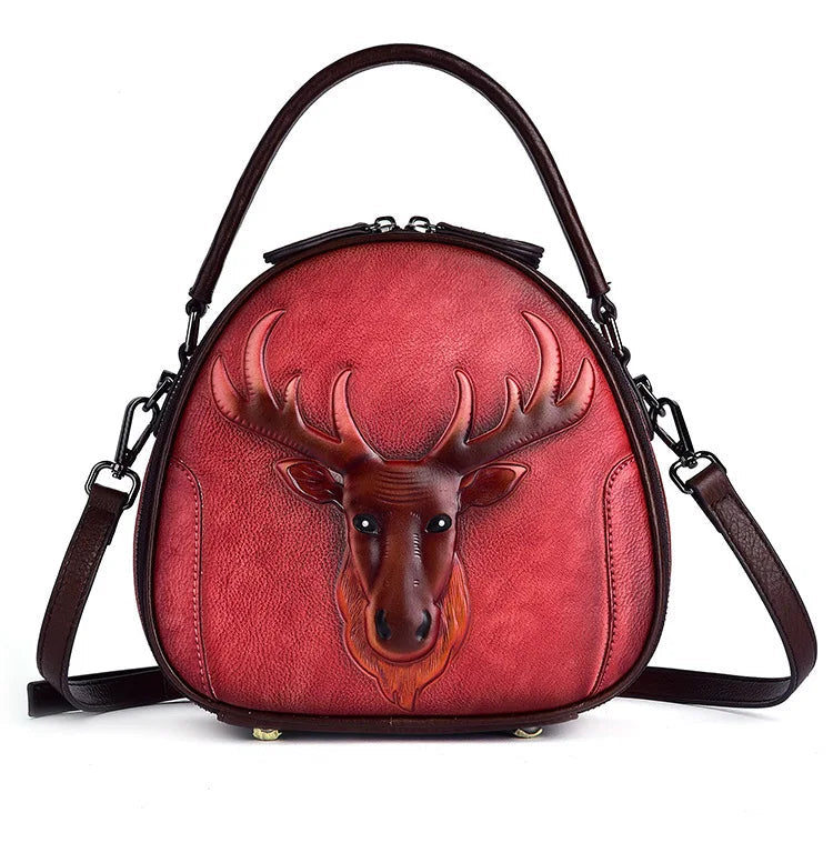 Merry's Retro, Vintage, Genuine Leather, Trendy, Stylish, Handmade, Small, Shoulder Bag