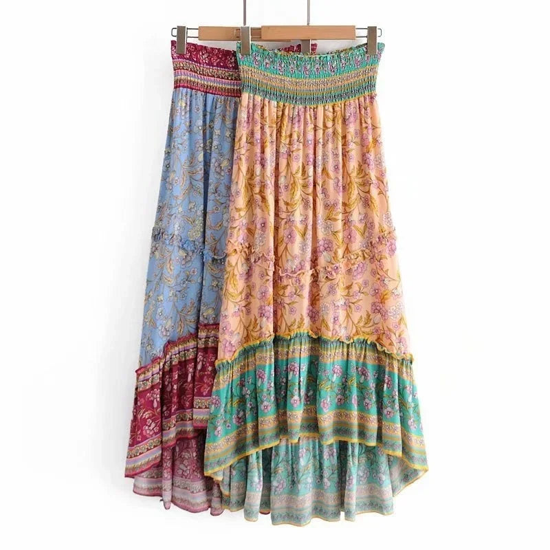 Lola's elastic waist boho skirt