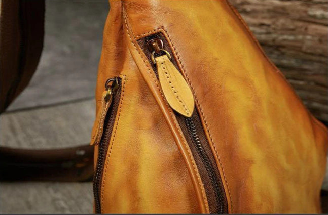 Noha's Retro, Vintage, Genuine Leather, Trendy, Stylish, Handmade, Shoulder Bag