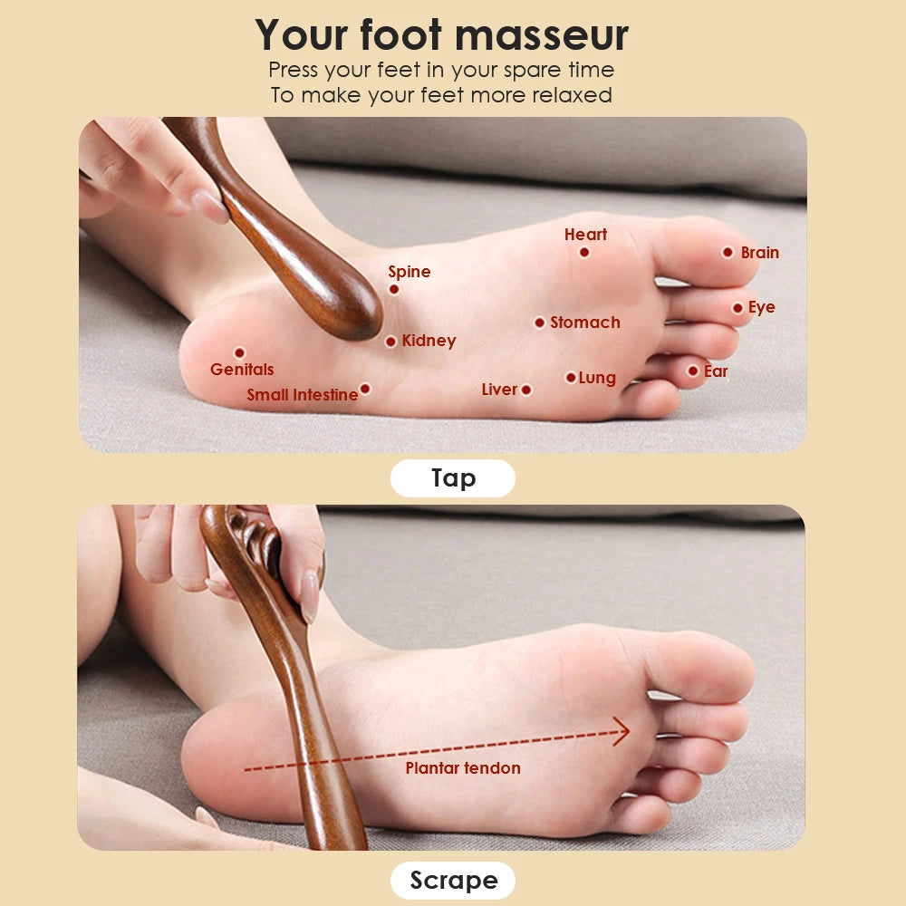 Chloe's ancient Wooden, Guasha Massage Tool