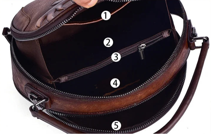 Merry's Retro, Vintage, Genuine Leather, Trendy, Stylish, Handmade, Small, Shoulder Bag