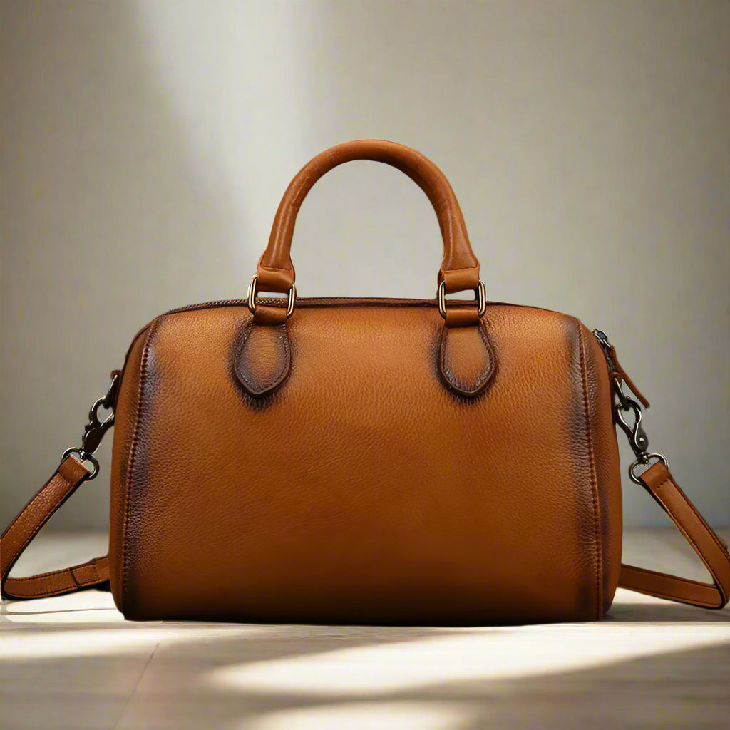 Anita's Retro, Vintage, Genuine Leather, Trendy, Stylish, Handmade, Shoulder Bag