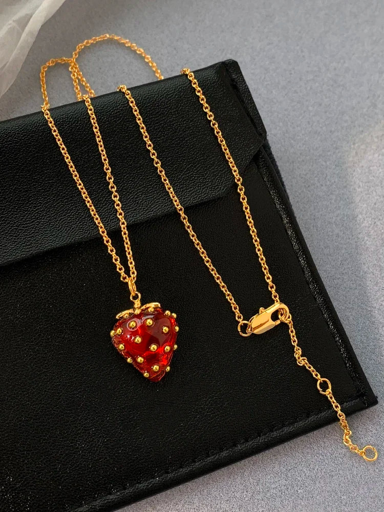 Nana's Strawberry Necklace