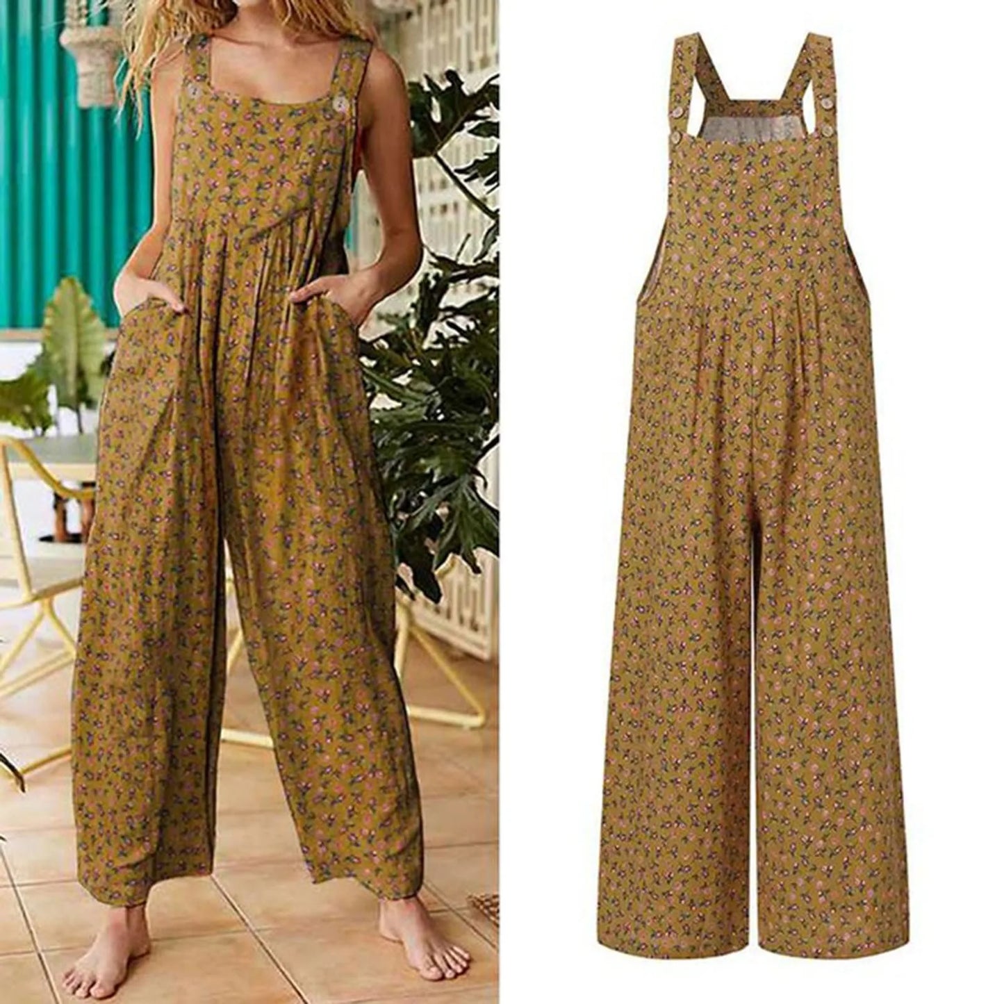 Mila's daytime casual loose  jumpsuit