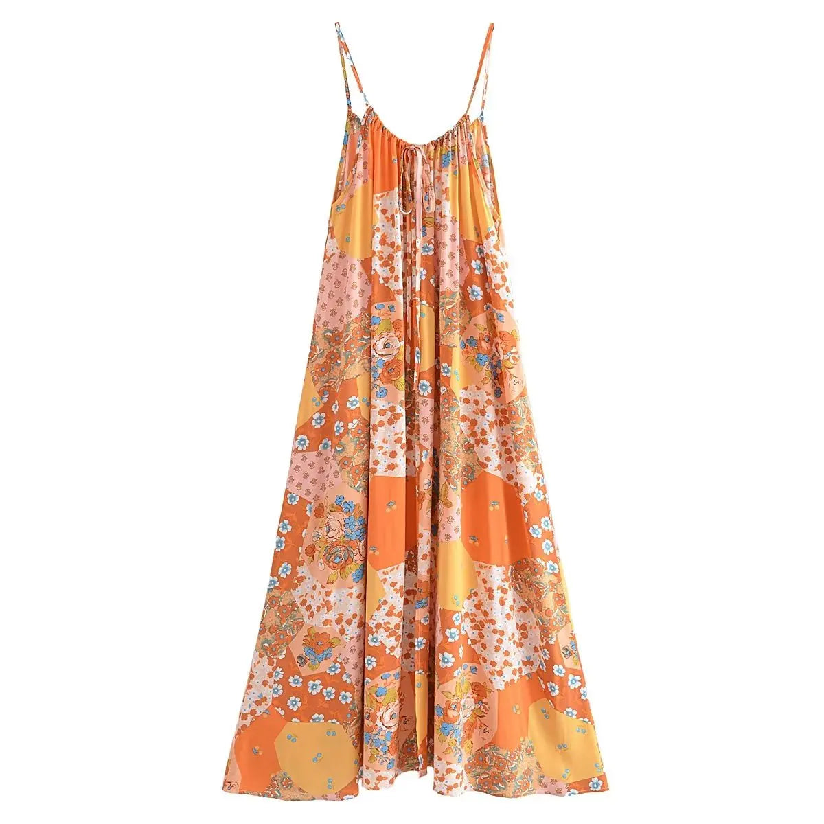 Jacqueline's boho casual long strap dress