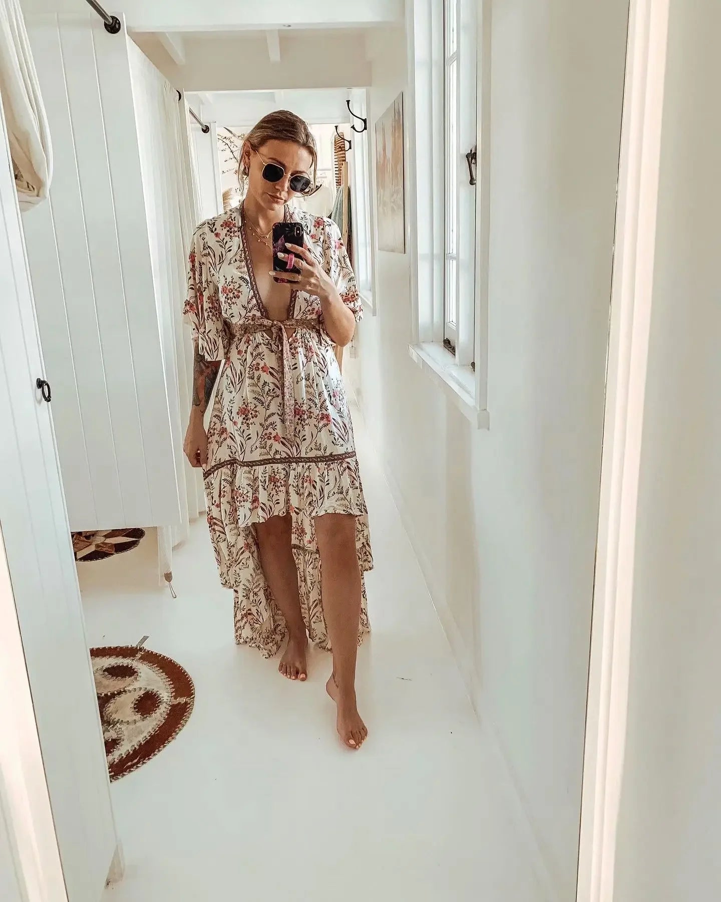 Roxana's high-low casual boho dress