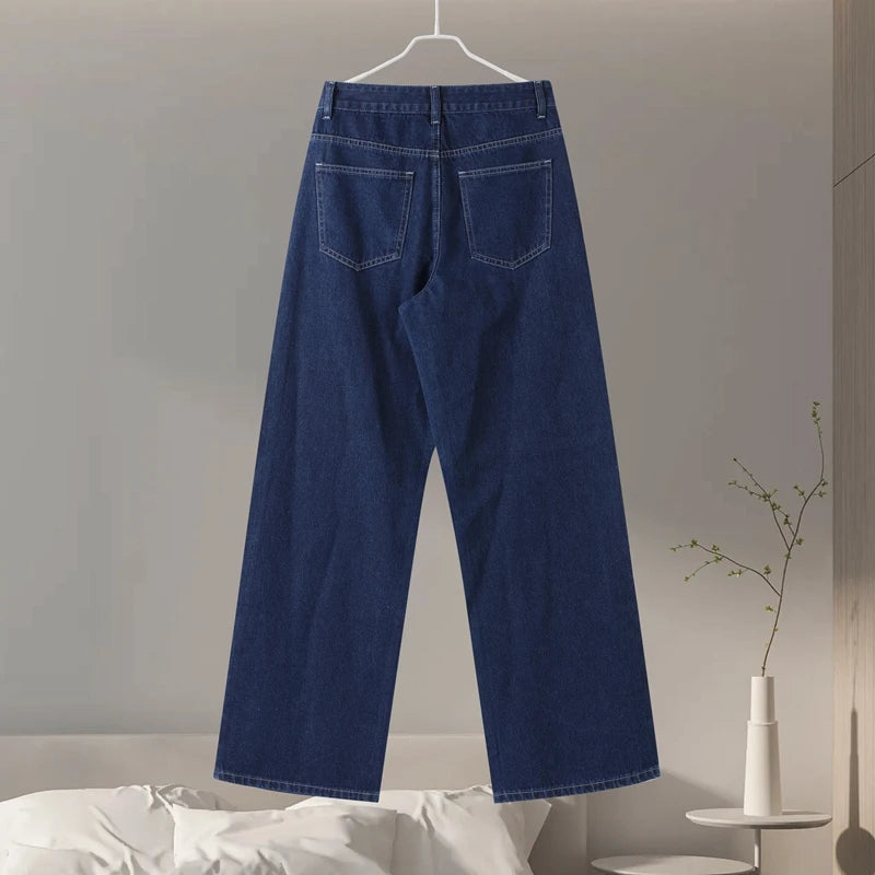 Julie's Casula, Elegant, Stylish, Trendy, Wide Leg, Long Jacket, Denim Outfit sets