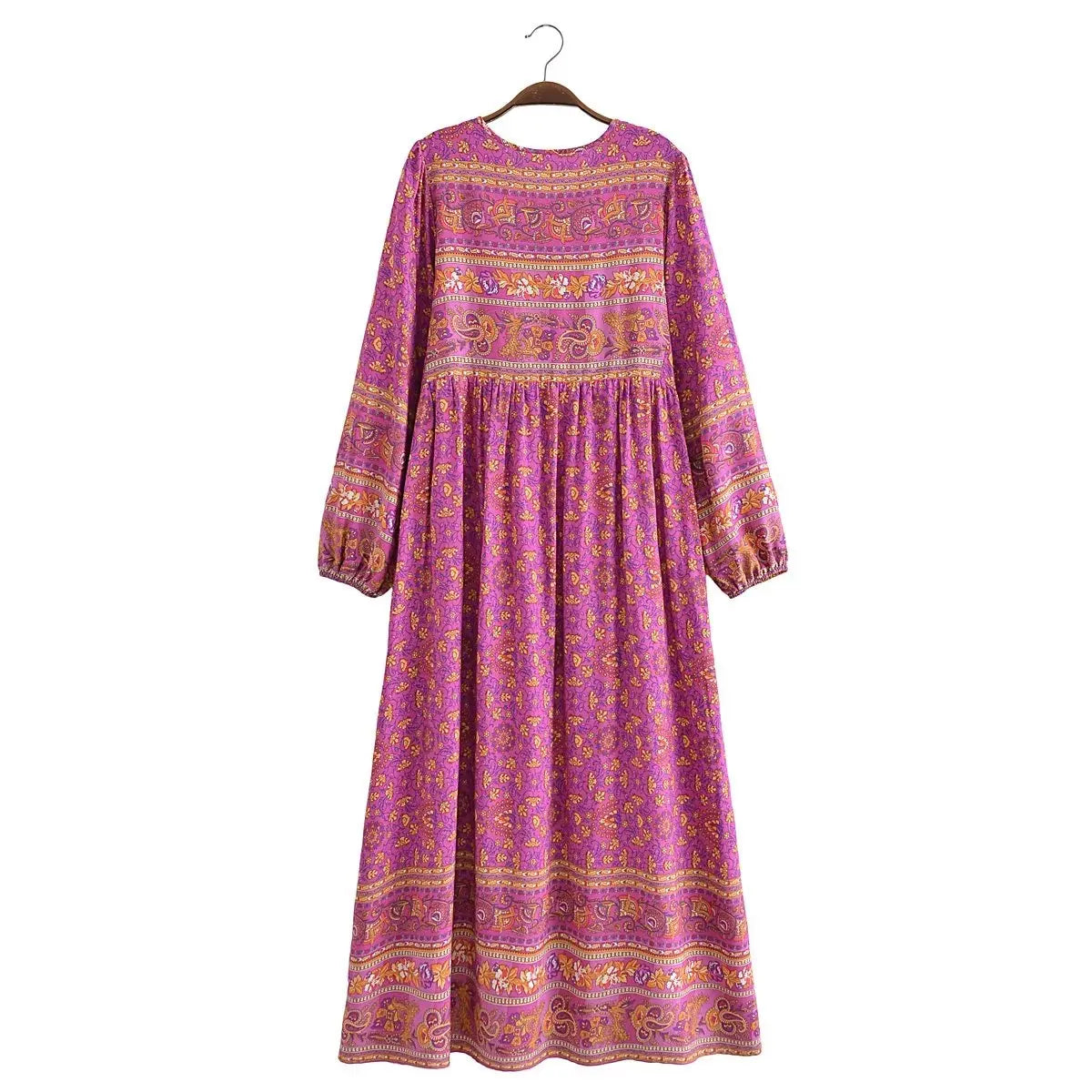 Gabriella's boho long sleeves casual dress