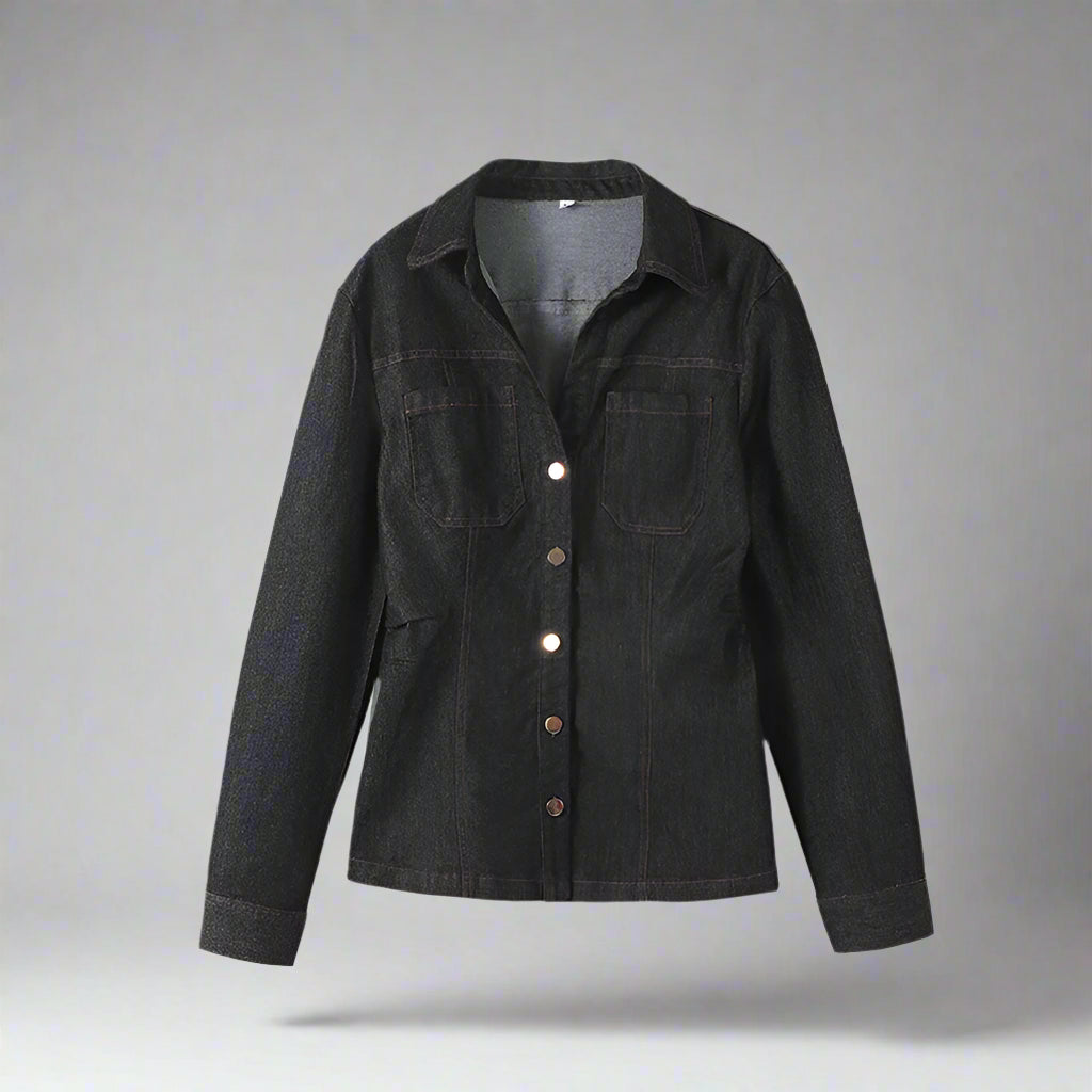 Jackie's Vintage, Trendy, Stylish, Single Breasted, Wide Legs, Casual, Denim Outfits