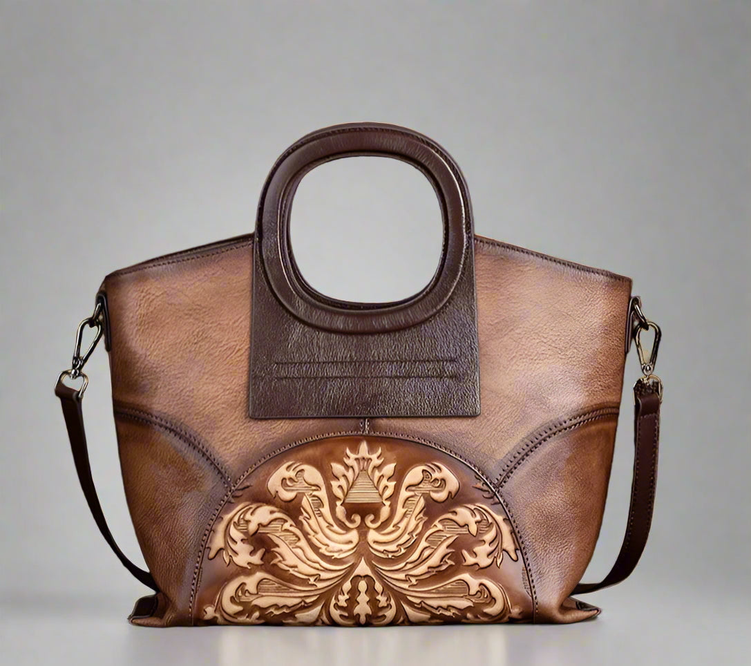 Vienna's Retro, Vintage, Genuine Leather, Trendy, Stylish, Handmade, Shoulder Bag