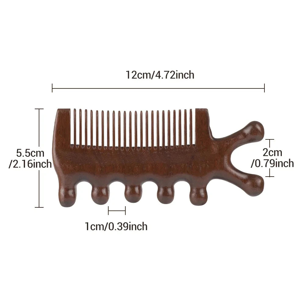 Maria's Wooden, Scalp ,Face, Nose, Eye Massage comb