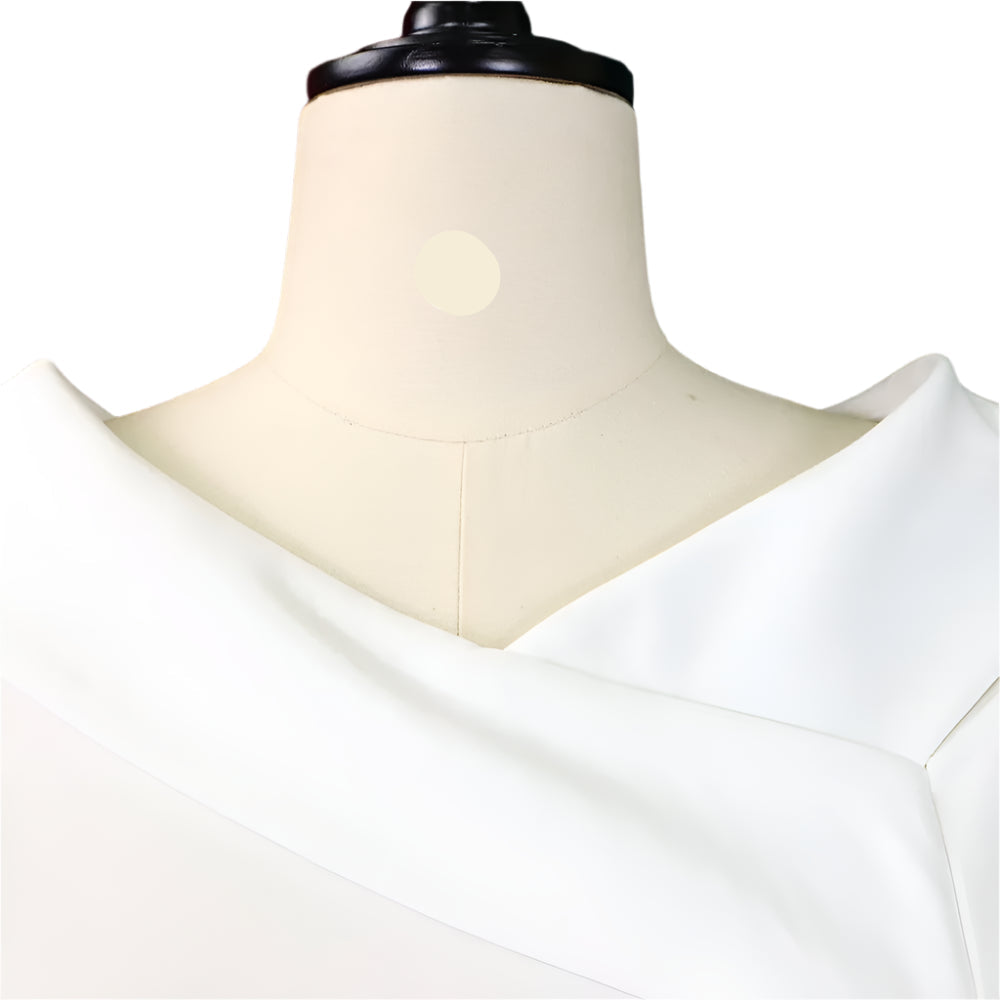 Ivanka's Solid color, Sheath, 3/4 Sleeves, Trendy, Stylish, Formal, Elegant, Midi, Office Dress