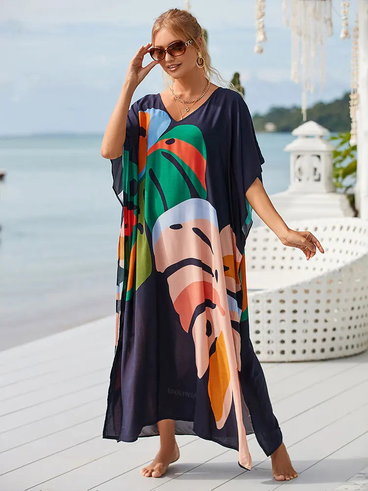 Fatima's printed one-size Kaftan