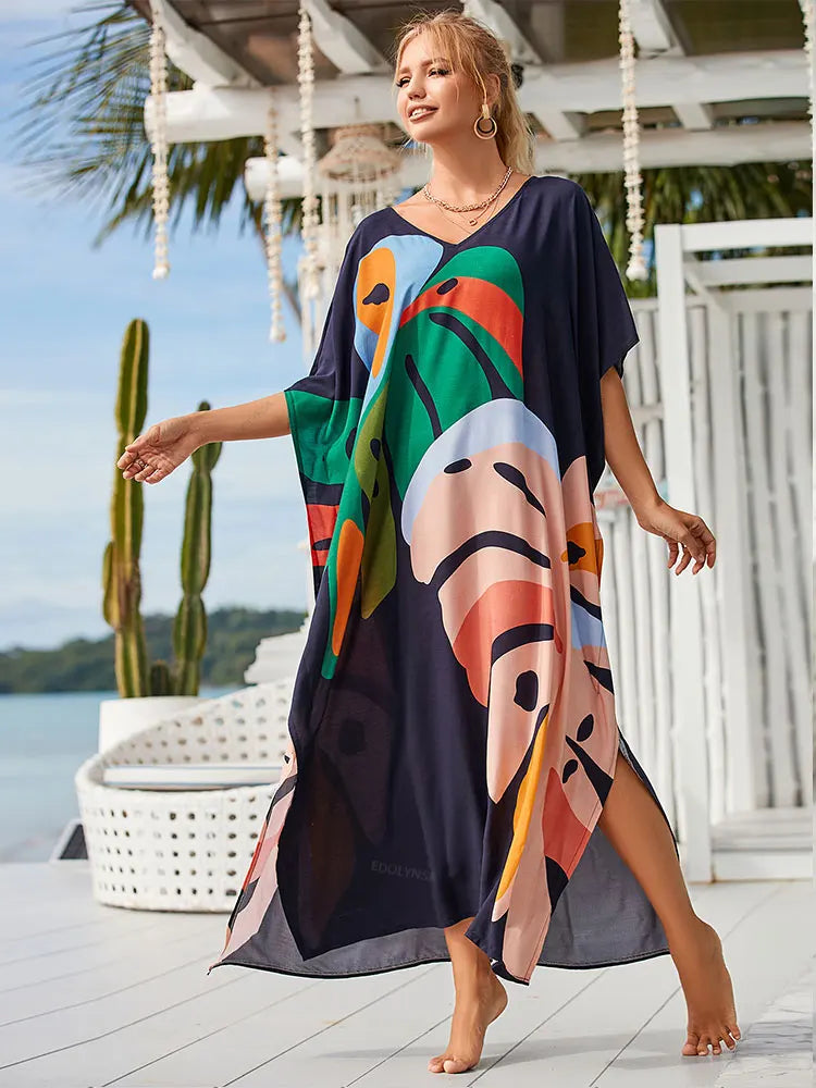 Fatima's printed one-size Kaftan