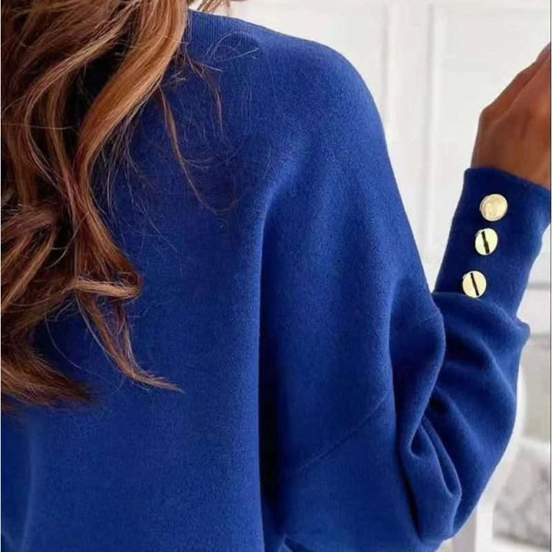 Sally's Knitted Pullover Blouse