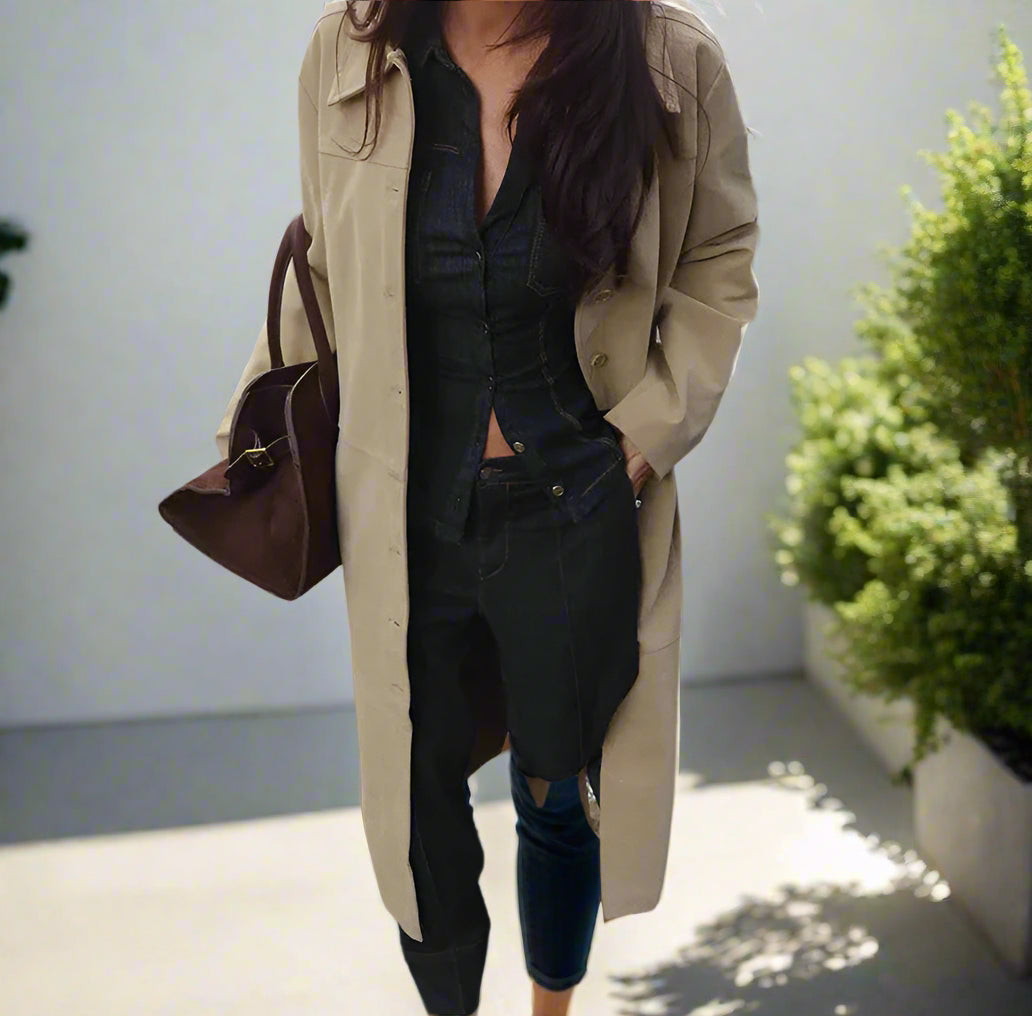 Jackie's Vintage, Trendy, Stylish, Single Breasted, Wide Legs, Casual, Denim Outfits