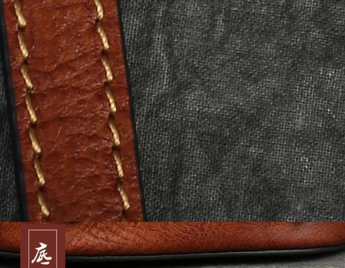 Karma's Genuine Leather, Round Shape, Vintage, Stylish, Retro, Rabbit Embossed, Shoulder Bag