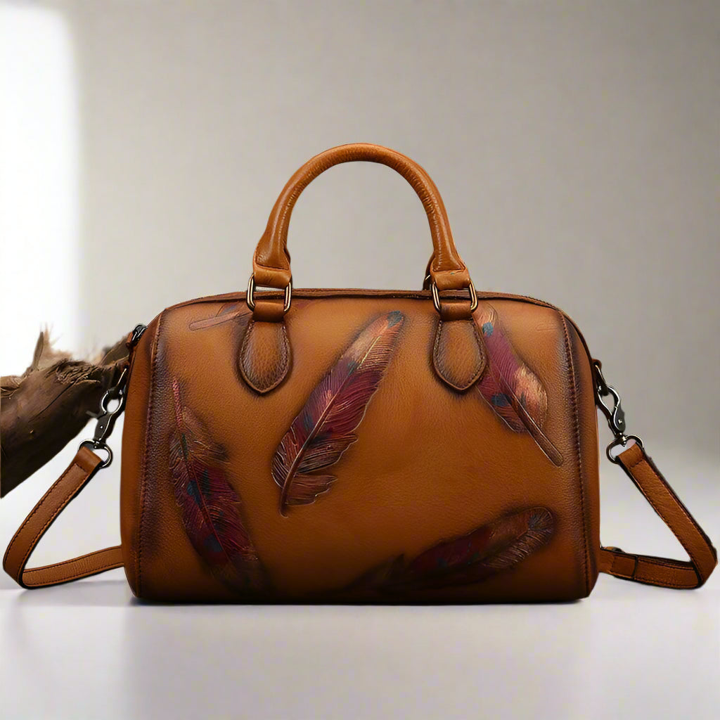 Anita's Retro, Vintage, Genuine Leather, Trendy, Stylish, Handmade, Shoulder Bag