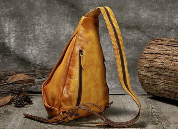 Noha's Retro, Vintage, Genuine Leather, Trendy, Stylish, Handmade, Shoulder Bag