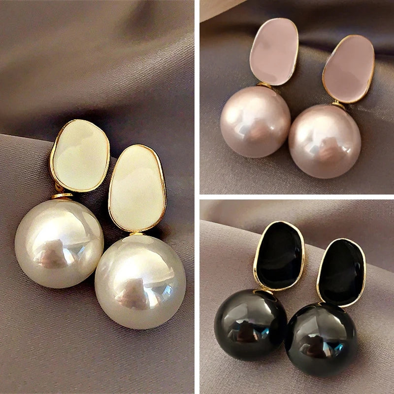 Gift, Stylish, Trendy, Elegant, Alloy, Pearl Earrings