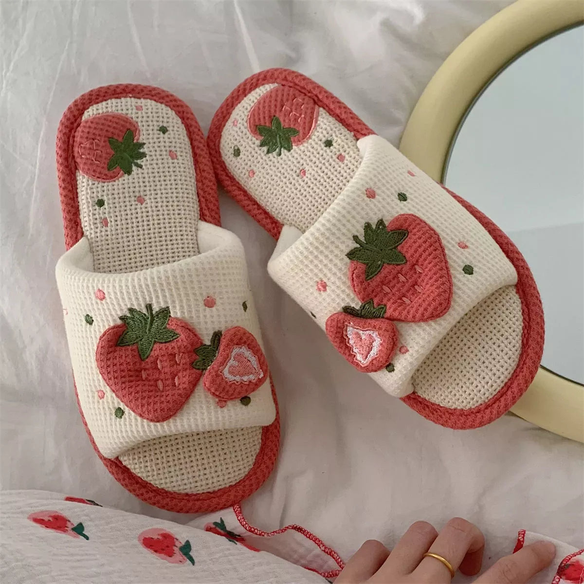 Diana's fruit slippers