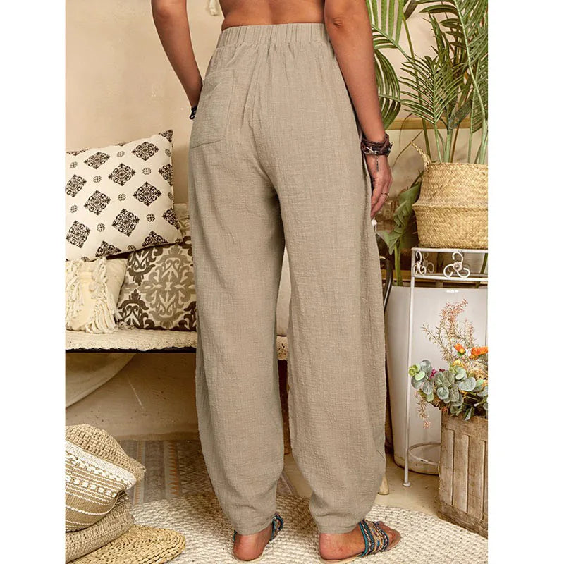 Maria's Harem Yoga Loose Pants with pockets and elastic waist