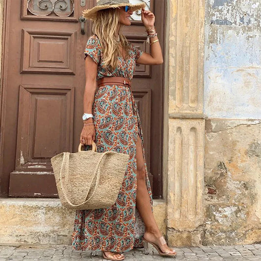 Maria's shopping boho dress