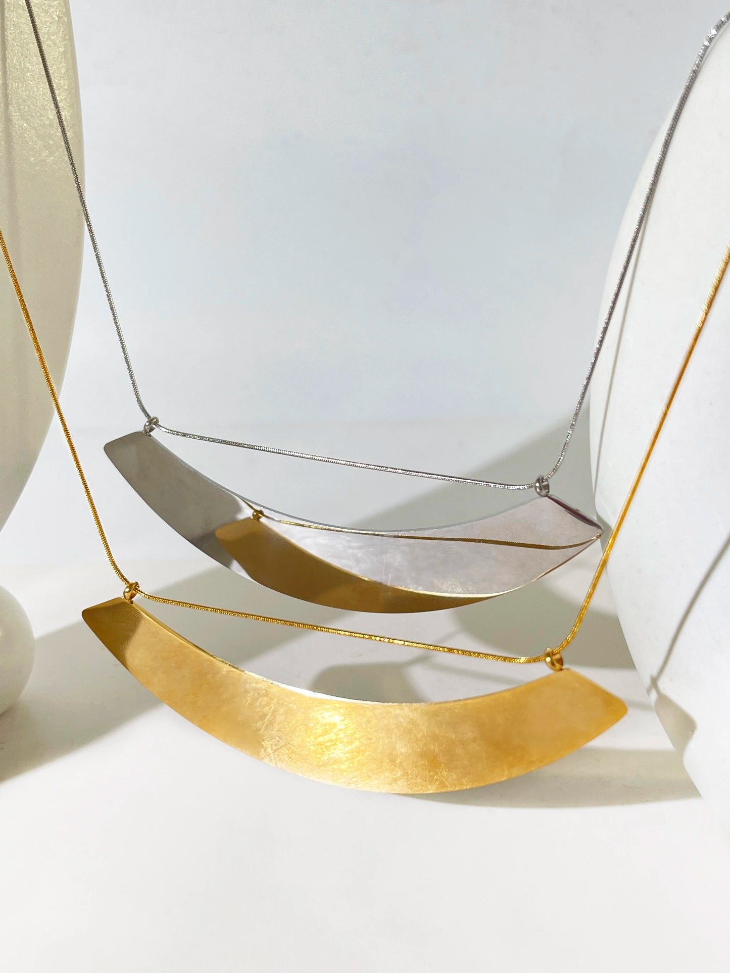 Kaila's Statement, Stainless Steel, Gold Plated 18K, Minimal, Stylish, Trendy Necklace