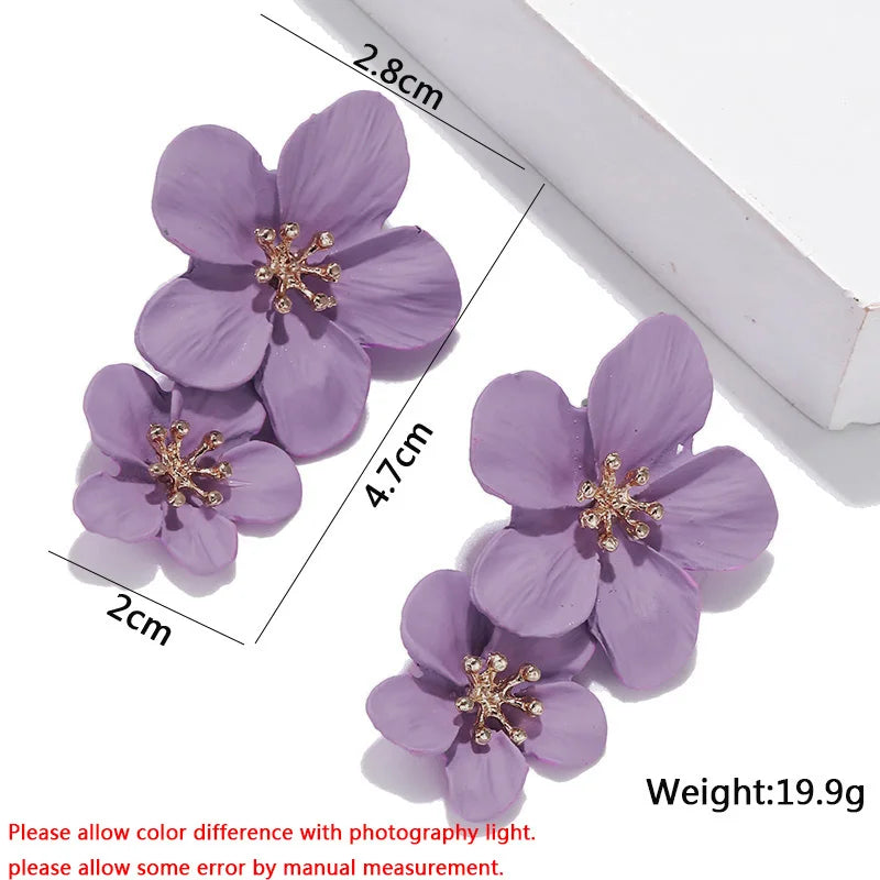 Hala's Purple, Multi Designs, Stylish, Trendy, Stud Earrings Sets