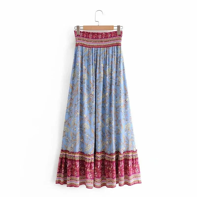 Lola's elastic waist boho skirt