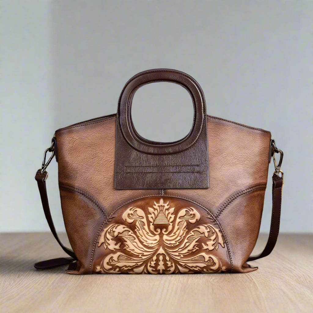 Vienna's Retro, Vintage, Genuine Leather, Trendy, Stylish, Handmade, Shoulder Bag