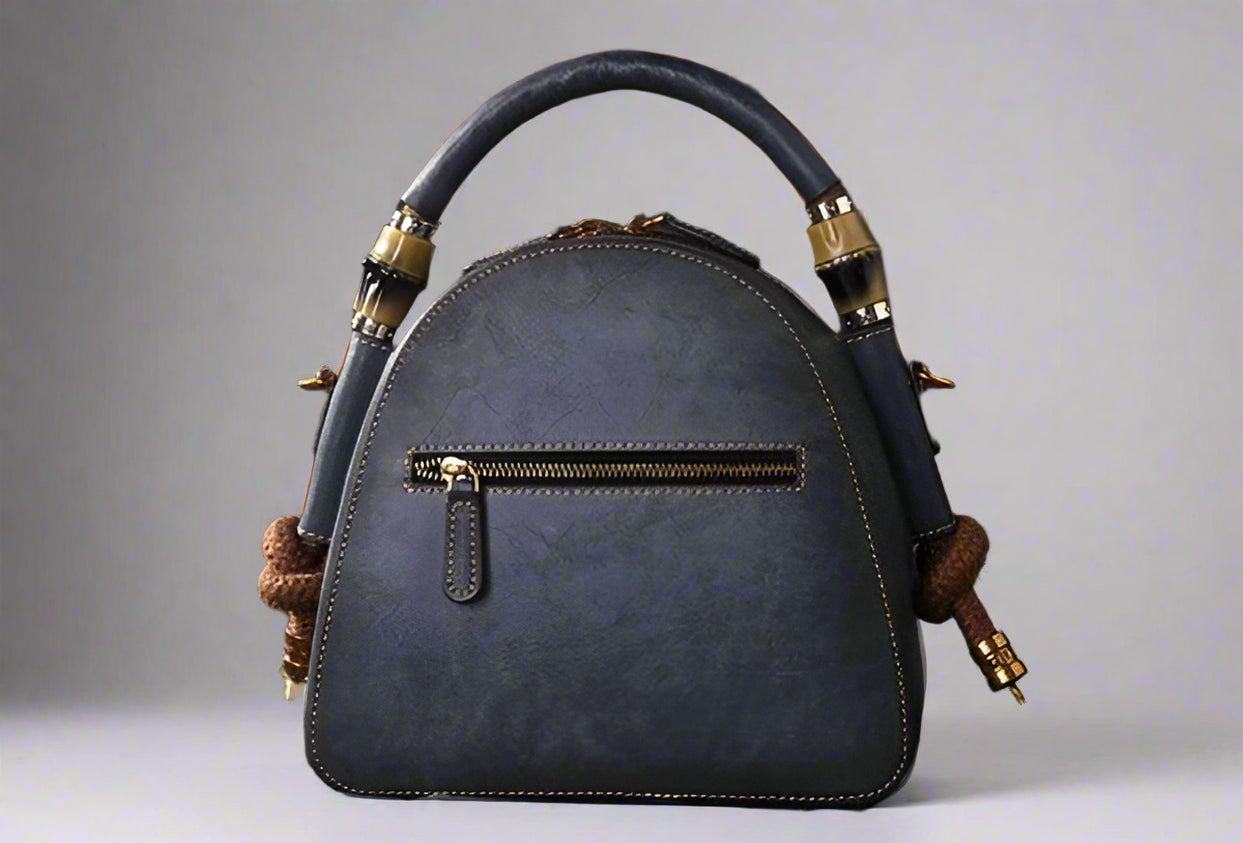 Lura's Retro, Vintage, Genuine Leather, Trendy, Stylish, Handmade, Shoulder Bag